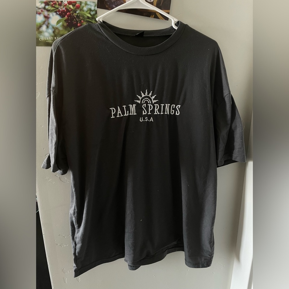shein oversized palm springs tee
